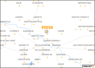 map of Presa