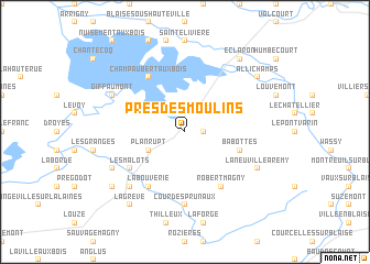 map of Prés des Moulins