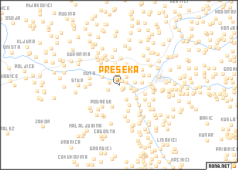 map of Preseka