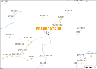 map of Presend Town