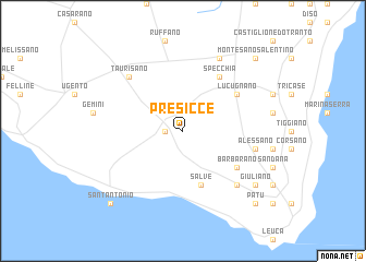 map of Presicce