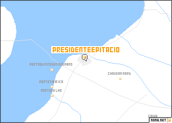 map of Presidente Epitácio