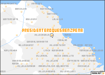 map of Presidente Roque Sáenz Peña