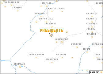 map of Presidente