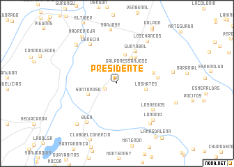 map of Presidente