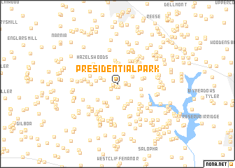 map of Presidential Park