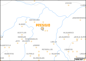 map of Presidio