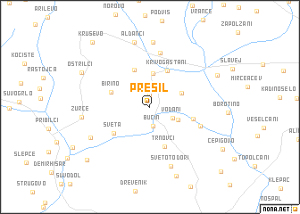 map of Presil