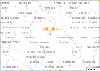 map of Presina