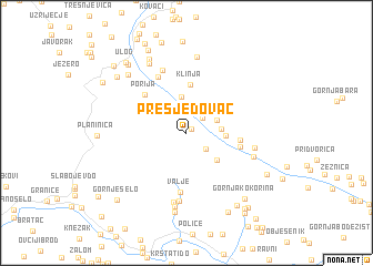 map of Presjedovac