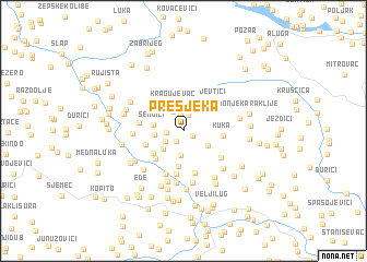 map of Presjeka