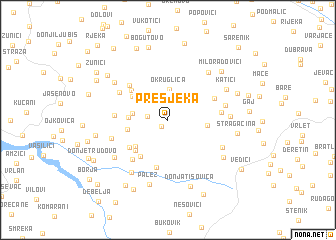 map of Presjeka