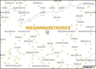 map of Preska nad Kostrevnico