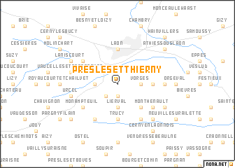 map of Presles-et-Thierny