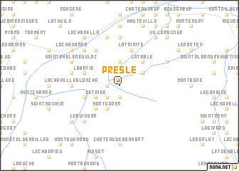 map of Presle