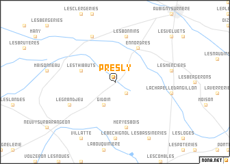 map of Presly