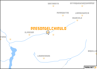 map of Presón del Chirulo