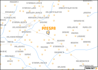 map of Prespa