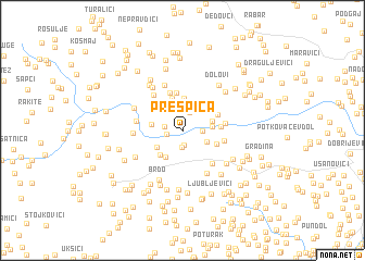 map of Prešpica