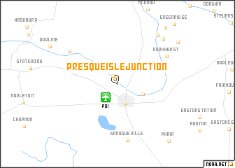 map of Presque Isle Junction