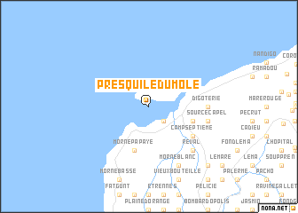 map of Presquʼîle du Môle