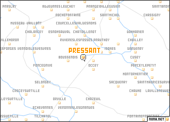 map of Pressant