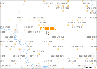 map of Pressel