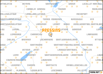 map of Pressins