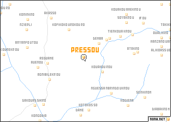 map of Pressou