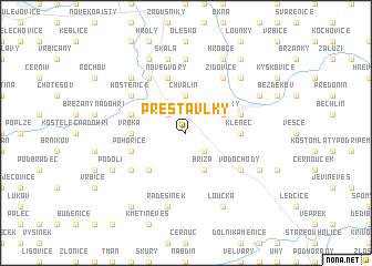 map of Přestavlky