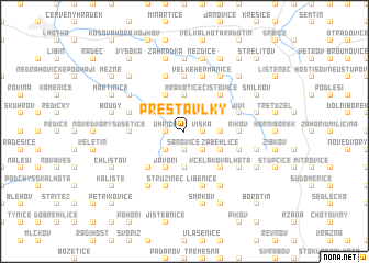 map of Přestavlky