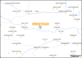 map of Presteign