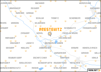 map of Prestewitz