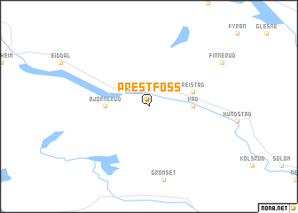 map of Prestfoss