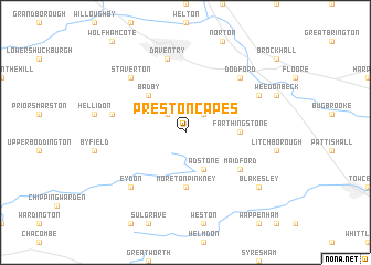 map of Preston Capes