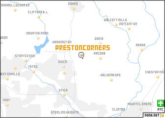 map of Preston Corners