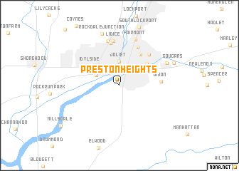 map of Preston Heights