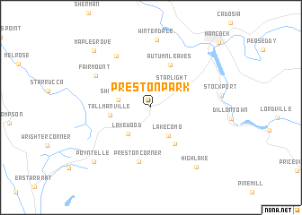 map of Preston Park