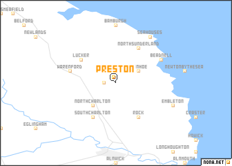 map of Preston