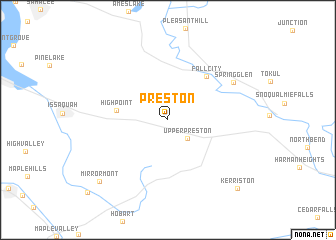 map of Preston