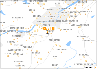 map of Preston