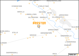 map of Preston