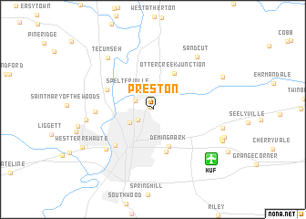 map of Preston