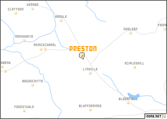 map of Preston