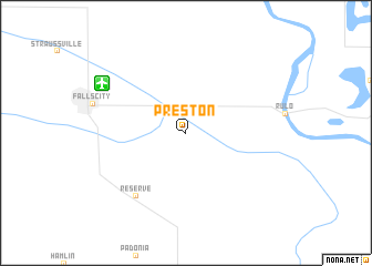 map of Preston