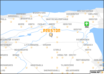 map of Preston