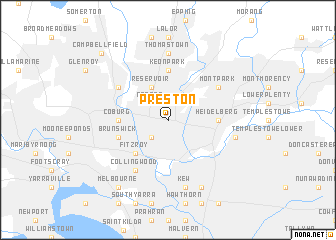 map of Preston