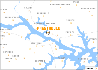 map of Prestwould