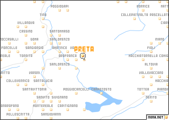 map of Preta