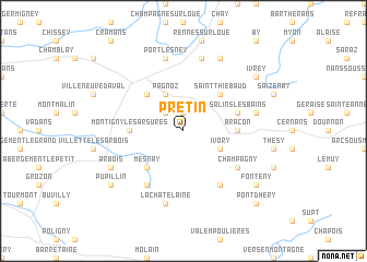 map of Pretin
